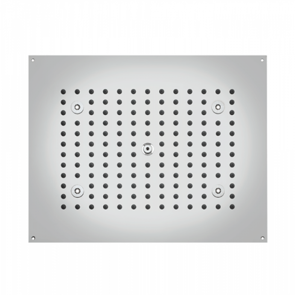 BOSSINI DREAM-RECTANGULAR Верхний душ 470 x 370 мм с 4 LED RGB, блок питания/управления, Cromoterapia, цвет: хром