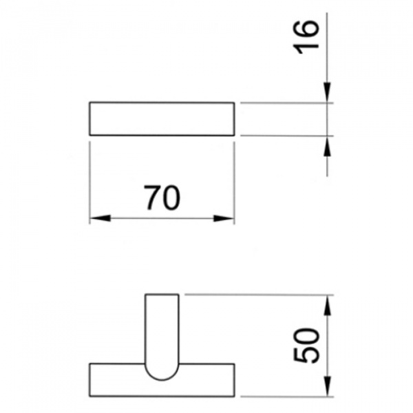 Fantini Young Крючок подвесной, цвет: матовая натуральная сталь