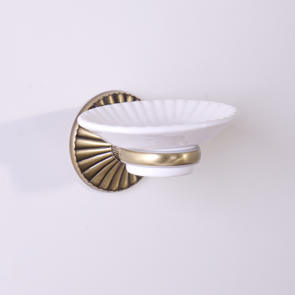 TW Retro Opal Мыльница керамическая, подвесная, цвет: бронза