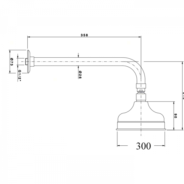Nicolazzi Doccia Верхний душ, Ø 30см, цвет: хром