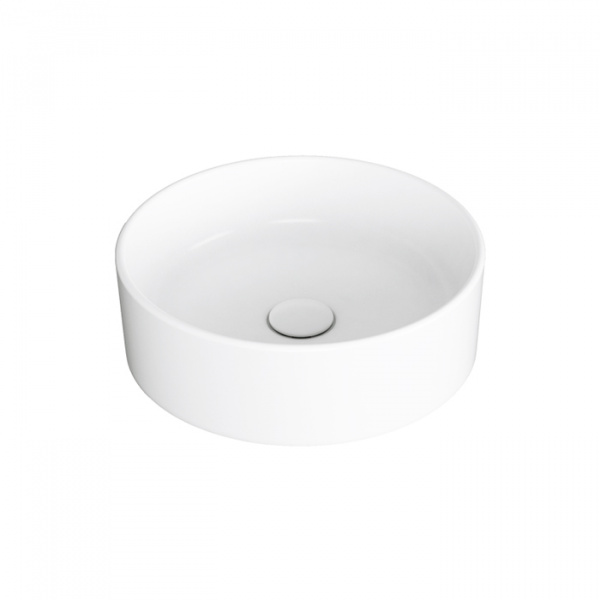 SIMAS Folio Раковина круглая накладная ø40x13 см, без отв под смеситель, цвет: белый