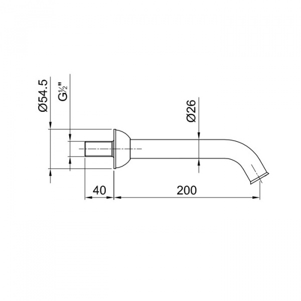 Fantini I Balocchi Излив для ванны, настенный, цвет: белый матовый