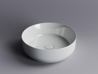 Умывальник чаша накладная круглая Element 390*390*120мм Ceramica Nova белый CN6022