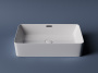 Умывальник чаша накладная прямоугольная со сливом переливом Element 600*380*140мм Ceramica Nova белый CN5025