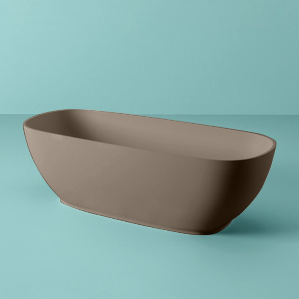 Artceram Hoop Ванна отдельностоящая, 170х70хh50см, с переливом и слив.крышкой, Livingtec, цвет: matera