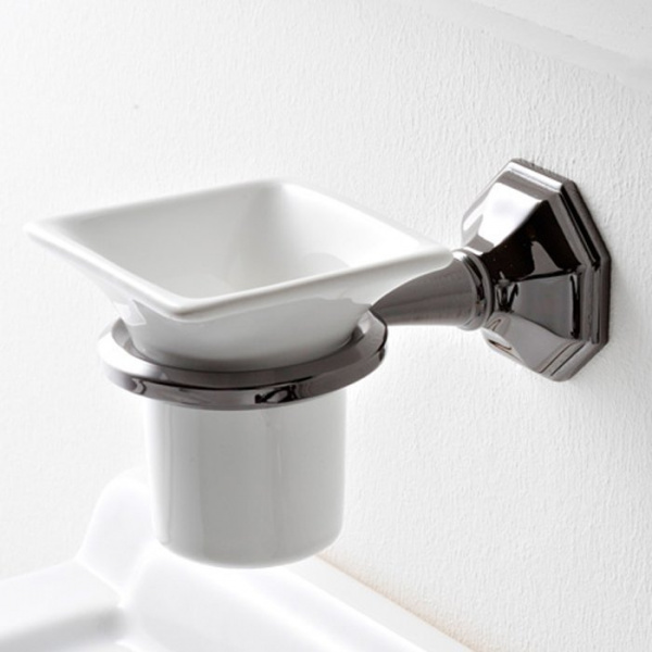 Sbordoni Deco Стакан с держателем, подвесной, керамика/хром