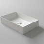 Simas Agile Раковина 60х40 см, без отв., на столешницу, без перелива, цвет: белый