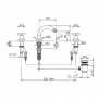 Nicolazzi M.Croce Смеситель для биде на 3 отверстия, излив: 135мм, цвет: хром