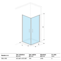 Ограждение EXCELLENT Серия MAZO 90х90