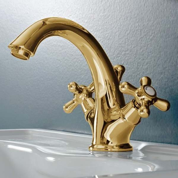 Sbordoni Etruria Смеситель для раковины на 1 отверстие, цвет: глянцевая латунь