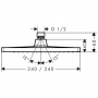 Hansgrohe Crometta E 240 1jet Верхний душ 240х240мм., цвет: хром