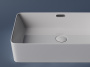 Умывальник чаша накладная прямоугольная со сливом переливом Element 600*380*140мм Ceramica Nova белый CN5025