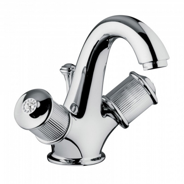 Bongio Impero Смеситель для раковины, цвет: хром/Swarovski