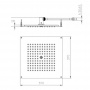 BOSSINI DREAM-CUBE  Верхний душ 370 x 370 мм, цвет: хром