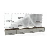 Antonio Lupi Bespoke Комплект мебели с 2 раковинами и зеркалами с подсветкой, цвет: titanio