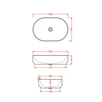 Artceram ATELIER Раковина 60x40х15 см, без отв., накладная, без перелива, цвет: белый матовый
