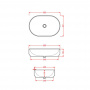 Artceram ATELIER Раковина 60x40х15 см, без отв., накладная, без перелива, цвет: белый матовый
