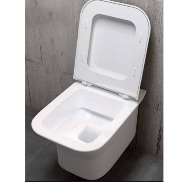 AZZURRA PRUA Унитаз подвесной 52х35см с покрытием easy clean, сиденье на выбор