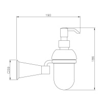 Nicolazzi Vincent Дозатор для жидкого мыла, подвесной, цвет: хром
