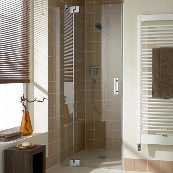 KERMI Filia XP 1TL Душевая дверь 90х200см., серебро, прозрачное стекло с Kermiclean