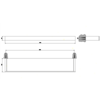 Gessi Rettangolo Полочка 60см, подвесной, цвет: хром