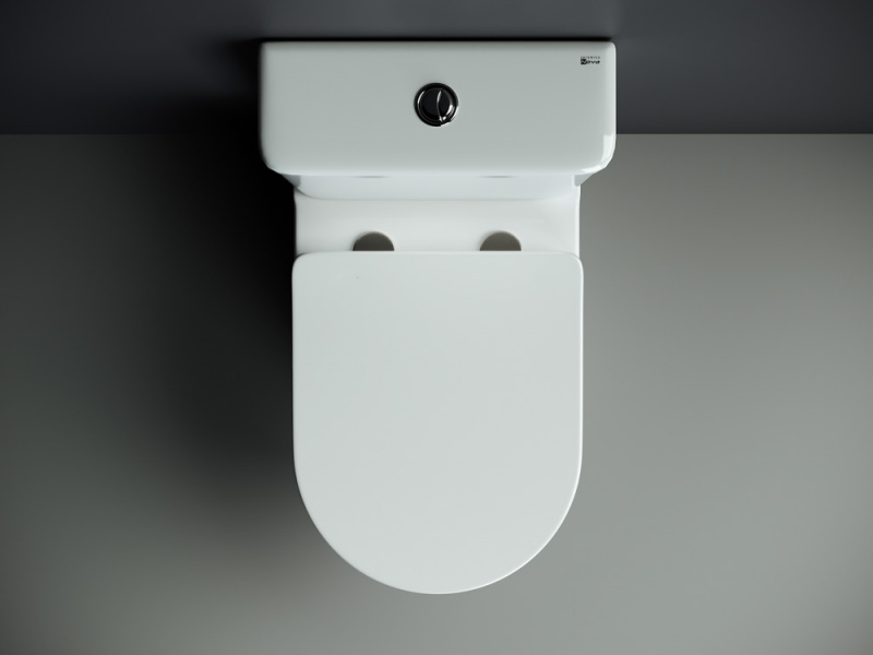 Напольный пристенный унитаз Mia Ceramica Nova белый CN1801