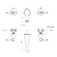 Смеситель для раковины Bongio Capri, цвет: хром