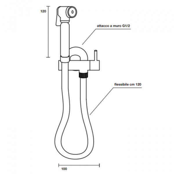 Kerasan Nolita Гидроершик, цвет: никель
