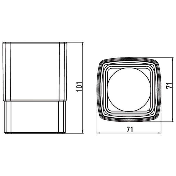Emco Loft Стакан настольный, цвет: хром/хрусталь