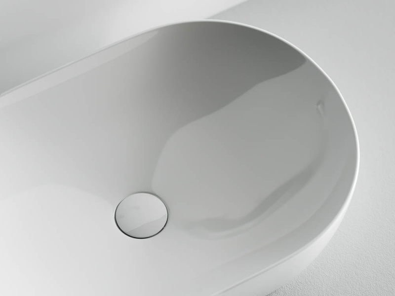 Умывальник чаша накладная овальная Element 600*415*135мм Ceramica Nova белый CN5009