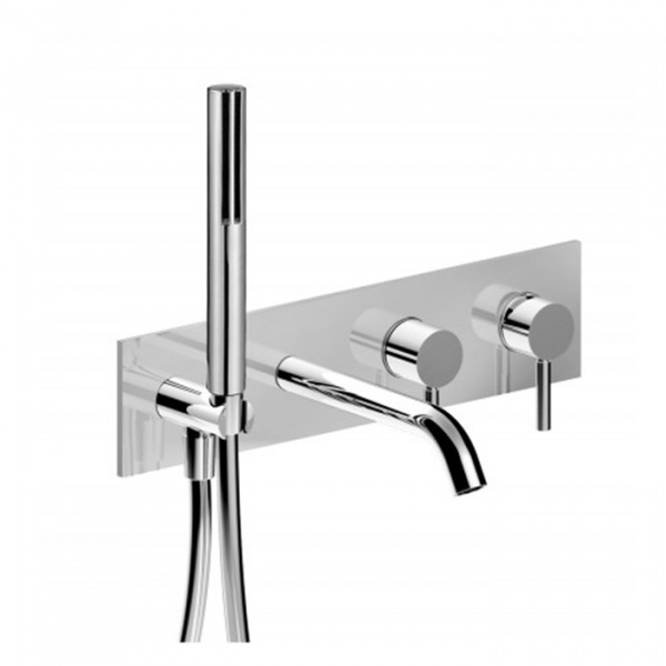 Fantini Nostromo Смеситель для ванны, встраиваемый, цвет: хром