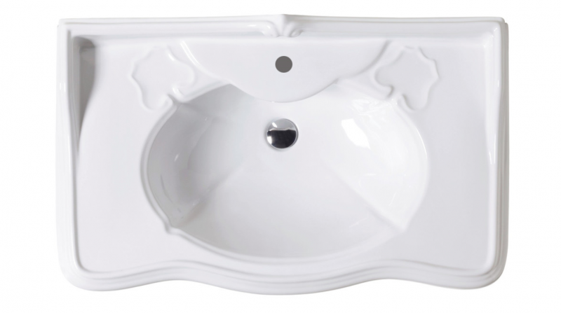 AZZURRA JUBILAEUM Консоль напольная 91х56см, с раковиной без отв., цвет: хром