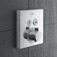 Hansgrohe ShowerSelect Смеситель для душа, термостатический, 2 источника, внешняя часть, цвет: хром