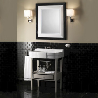 Devon&Devon Bogart Консоль 70х54см, с раковиной на 3 отверстия, цвет: pure white