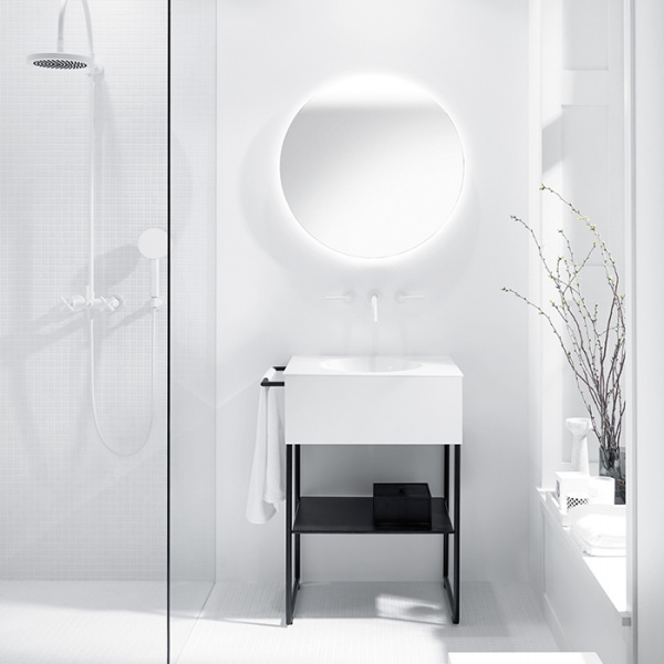 Burgbad Coco Зеркало с подсветкой 70x70 см, управление светом холодный/тёплый белый