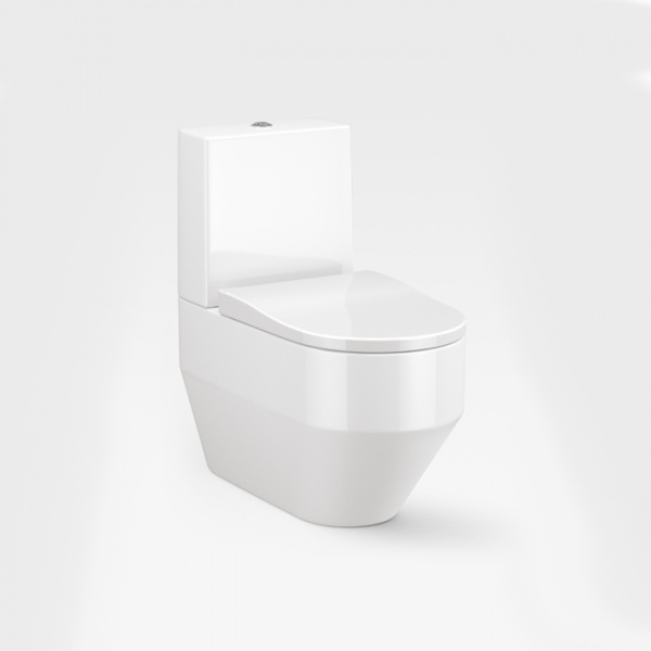 Armani Roca Baia Унитаз моноблок 56x38x41см безободковый, слив горизонтальный, цвет: белый