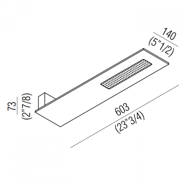 Agape Sen Настенная душевая панель, цвет: черный