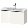 Duravit D-Neo Тумбочка подвесная Compact 44x81x37.2 см, раковина, 1 ящик, цвет: белый высокоглянцевый