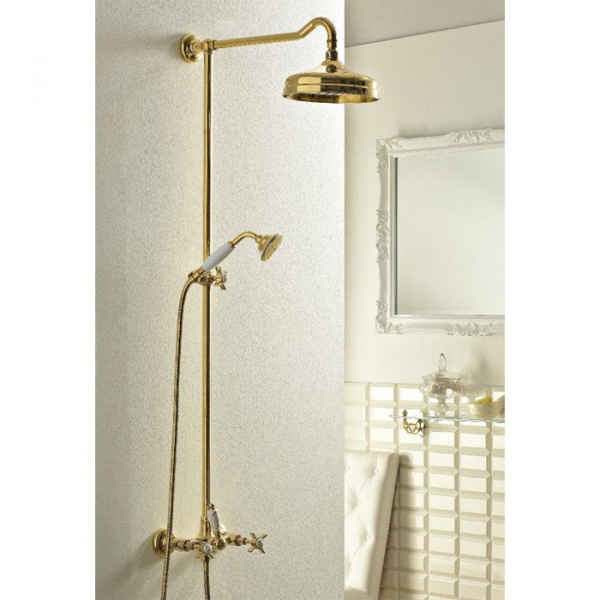 Sbordoni Antica Смеситель для душа на 3 отверстия, цвет: глянцевая латунь