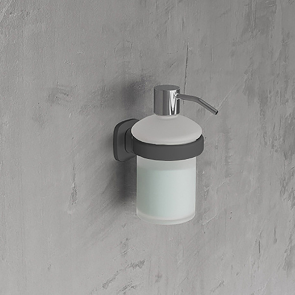 Novellini Giada Дозатор для жидкого мыла, подвесной,цвет: черный матовый