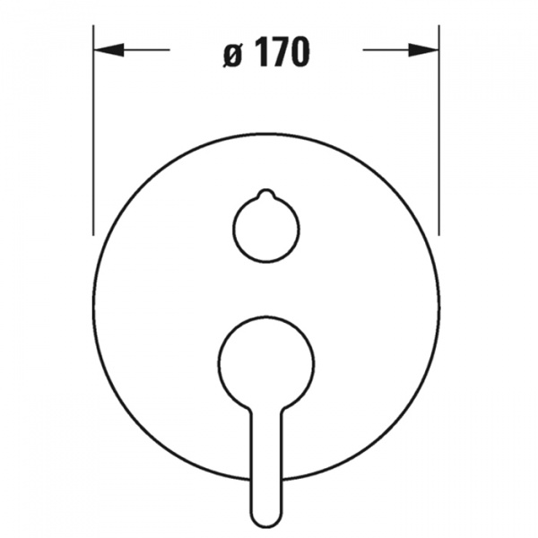 Duravit C.1 Смеситель для душа, встраиваемый, с переключателем потоков, цвет: хром