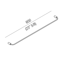 Agape Bucatini Полотенцедержатель, 60см, подвесной, цвет: хром