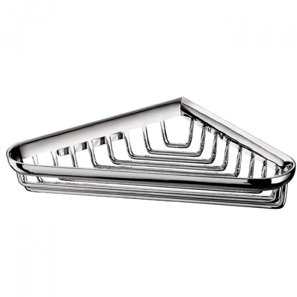 EMCO System2 Полочка-решетка угловая, съемная, 176x176x37мм, подвесной, цвет: хром