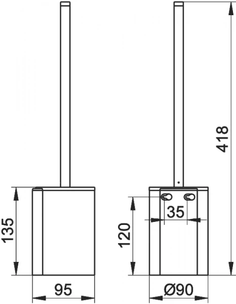 Ершик Keuco Plan 14972370200 черный
