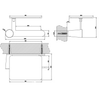 Gessi Cono Держатель т/б настенный с крышкой , цвет: хром
