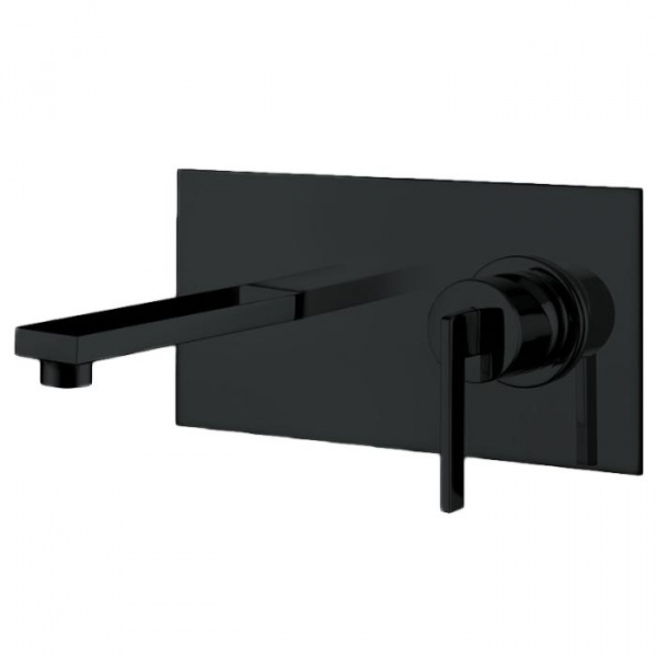 Встраиваемый смеситель для раковины излив Bongio Myamix, цвет: черный матовый