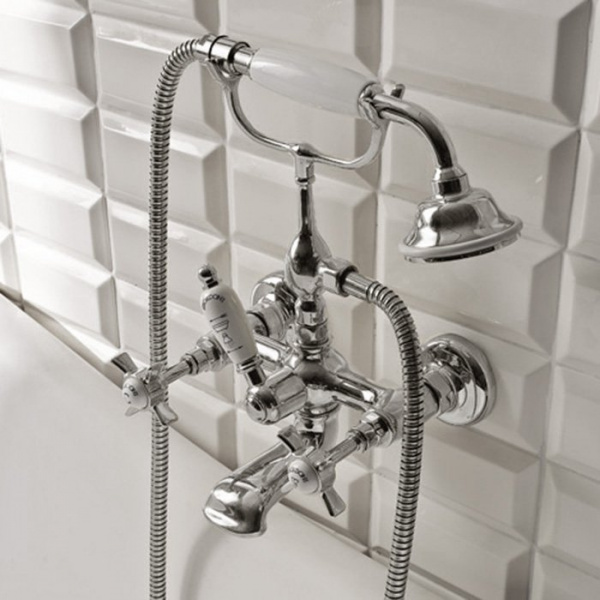 Sbordoni Antica Смеситель для ванны на 2 отверстия, цвет: хром