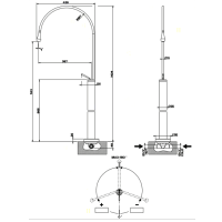 Gessi Встраиваемая часть напольного смесителя/отдельностоящего излива для раковины