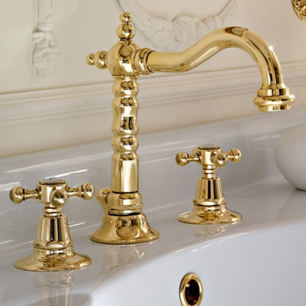 Sbordoni Londra Смеситель для раковины на 3 отверстия, цвет: глянцевая латунь