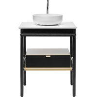 Burgbad Mya Комплект напольной мебели 65x50x79 см, цвет: дуб черный/белые